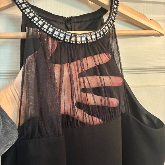 Evan Picone Black Strapless Dress- EUC - Picture 4 of 11